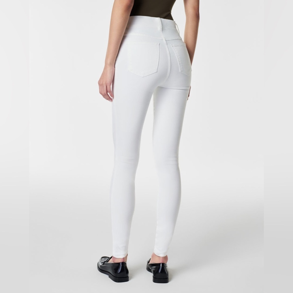 SPANX Women's Crisp White Ankle Skinny Jeans - Large Petite - Picture 2 of 15